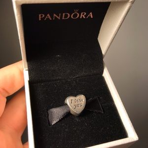 Pandora words of love charm- for pandora bracelet.